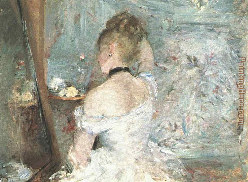 Lady at her Toilette painting - Berthe Morisot Lady at her Toilette art painting